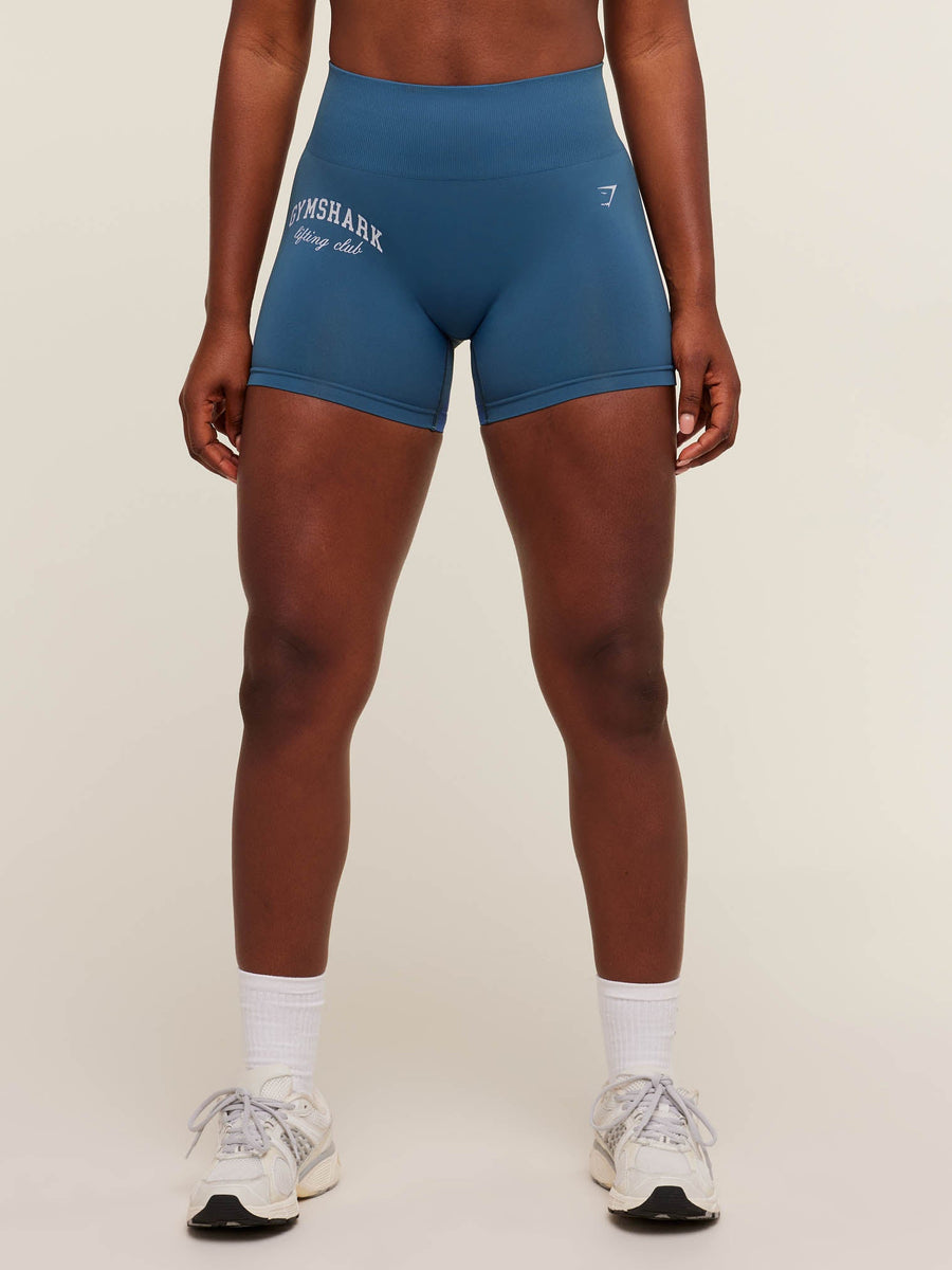 Gymshark Everyday Seamless Lifting Club Shorts — Compound Blue — 1