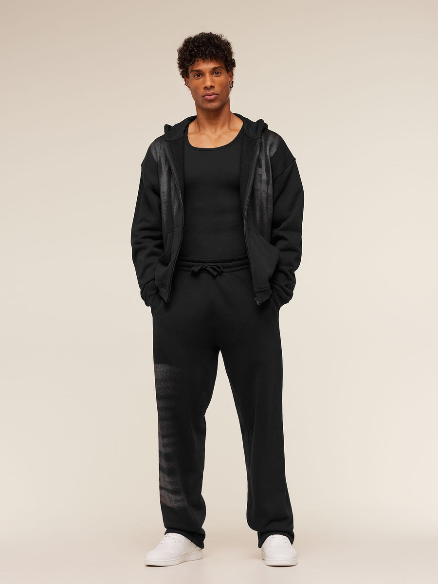 Gymshark Fade Graphic Straight Leg Pant — Black — 5
