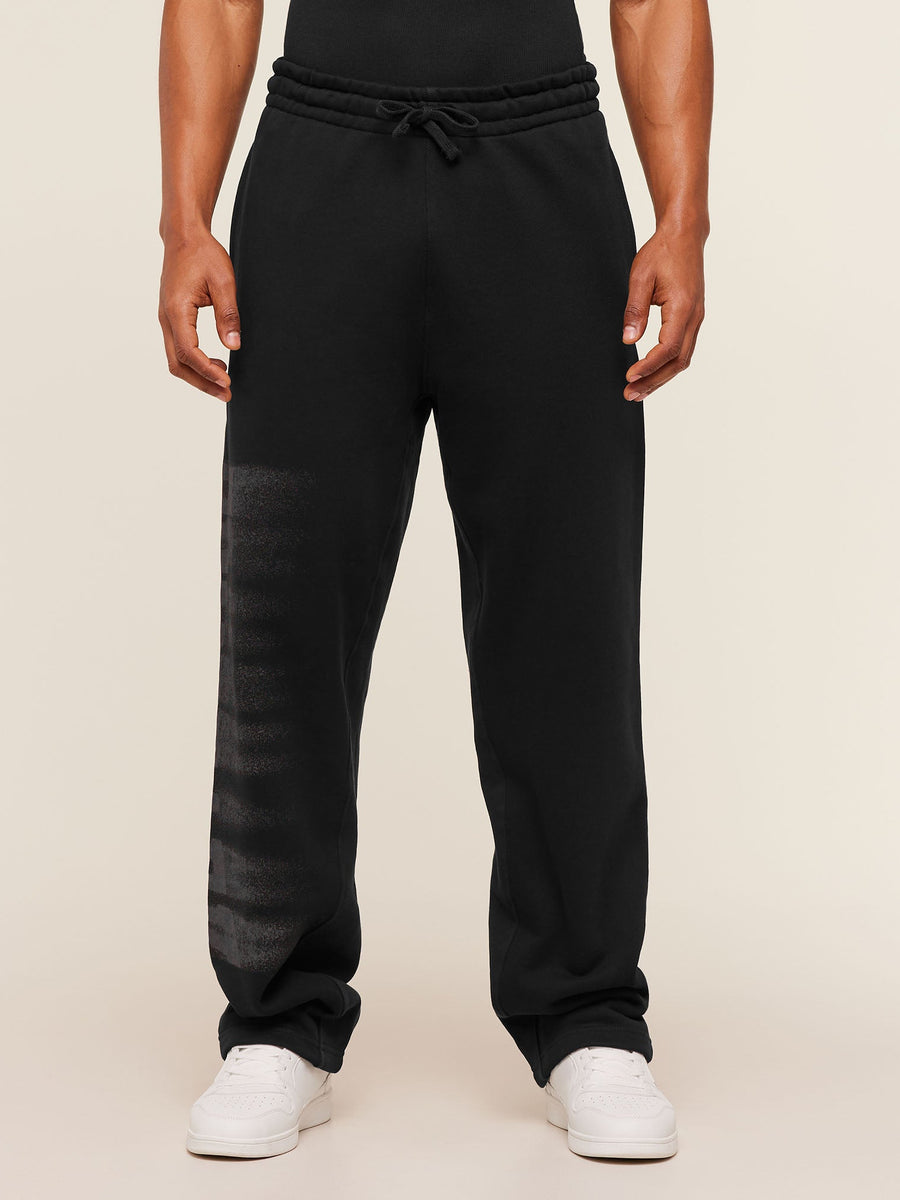 Gymshark Fade Graphic Straight Leg Pant — Black — 3