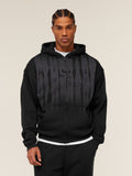 Gymshark Fade Graphic Zip Through Hoodie — Black — 1