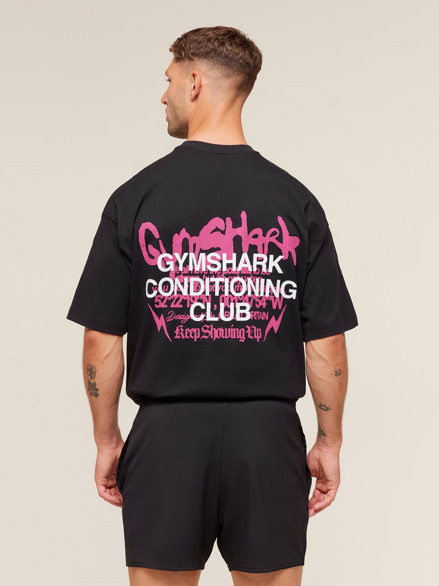 Gymshark GSCC T-Shirt — Black — 1