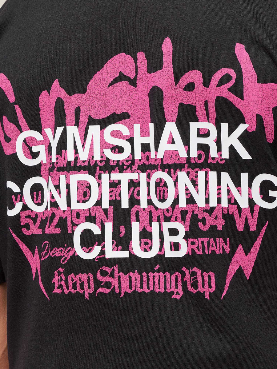 Gymshark GSCC T-Shirt — Black — 6