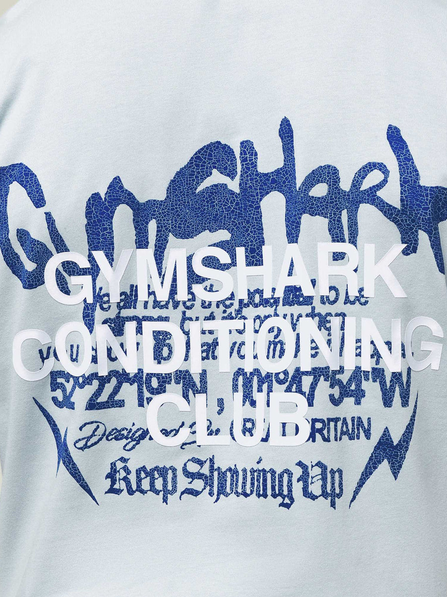 Gymshark GSCC T-Shirt — Smoke Blue — 6