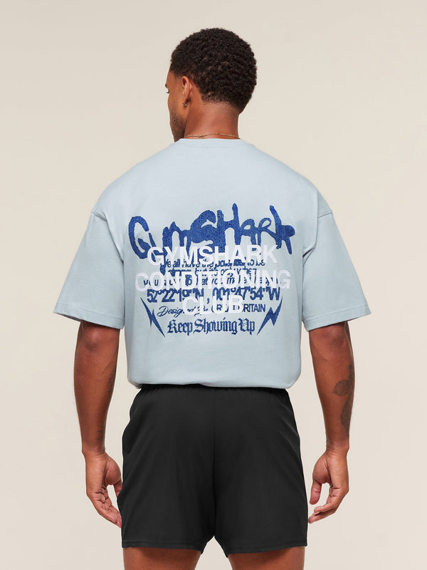 Gymshark GSCC T-Shirt — Smoke Blue