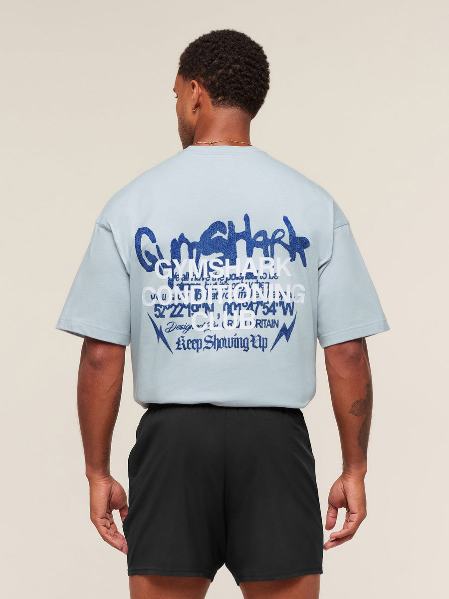 Gymshark GSCC T-Shirt — Smoke Blue — 1