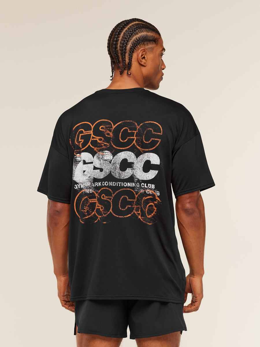 Gymshark GSCC Graphic T-Shirt — Black — 6