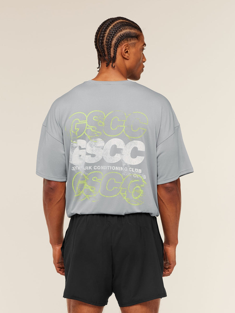 Gymshark GSCC Graphic T-Shirt — Denim Grey — 1