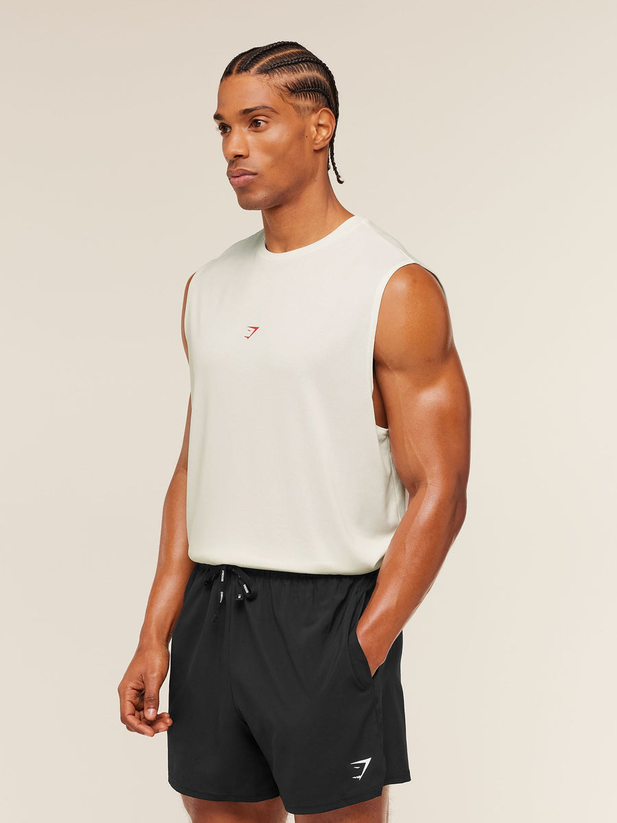 Gymshark GSCC Graphic Tank — Soft White — 3
