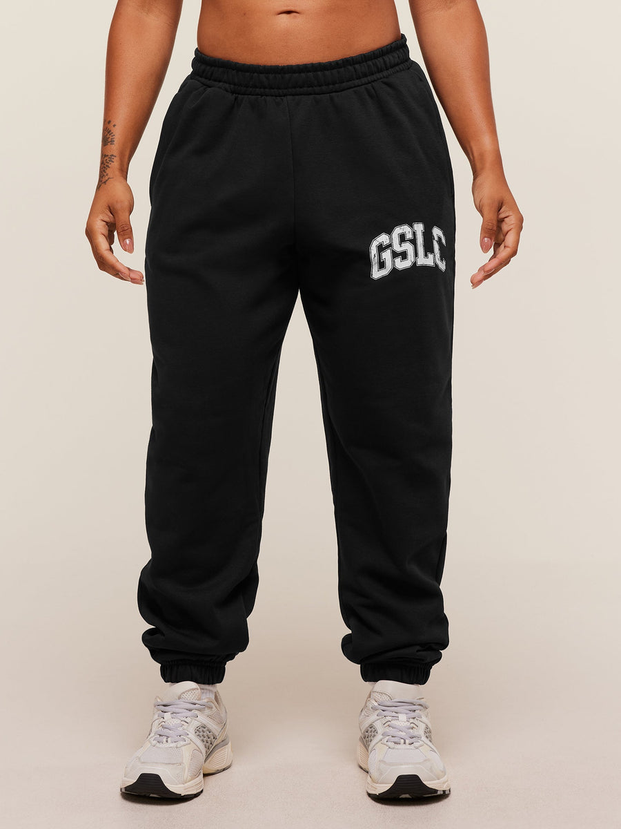 Gymshark GSLC Lifting Club Cuffed Joggers — Black — 1