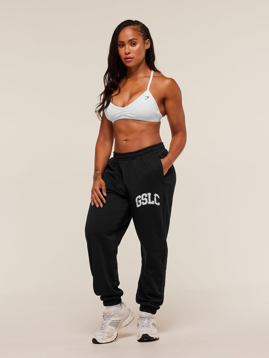 Gymshark GSLC Lifting Club Cuffed Joggers — Black — 6