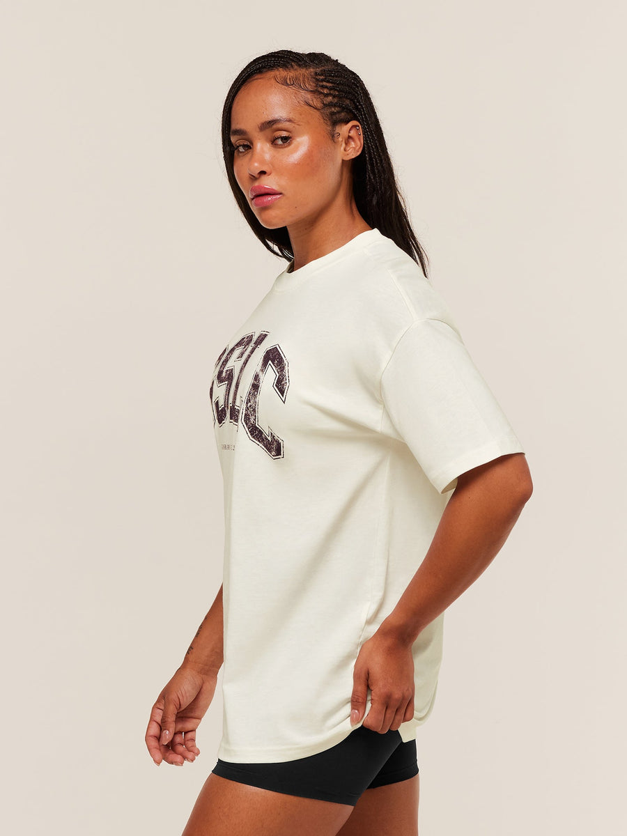 Gymshark GSLC Lifting Club Short Sleeve T-Shirt — Soft White — 3