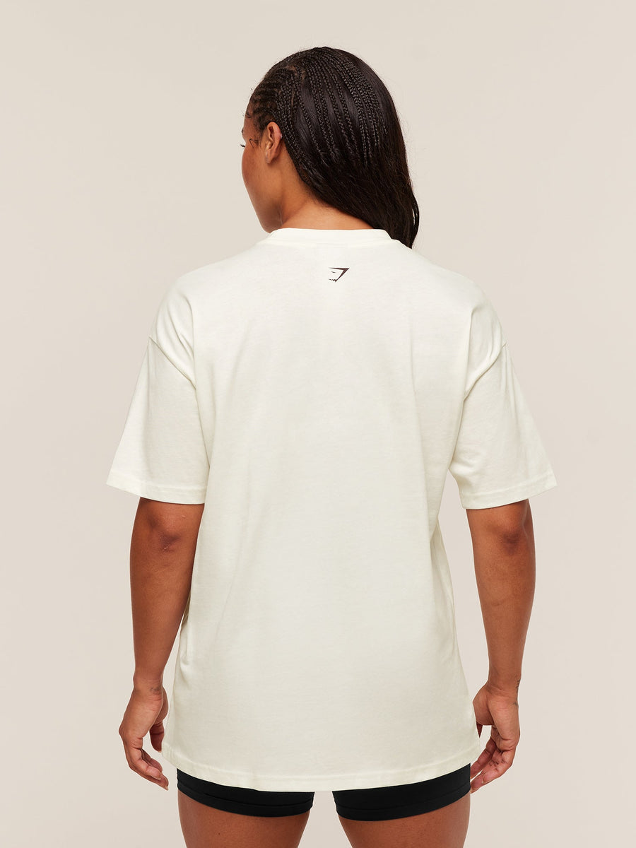 Gymshark GSLC Lifting Club Short Sleeve T-Shirt — Soft White — 2