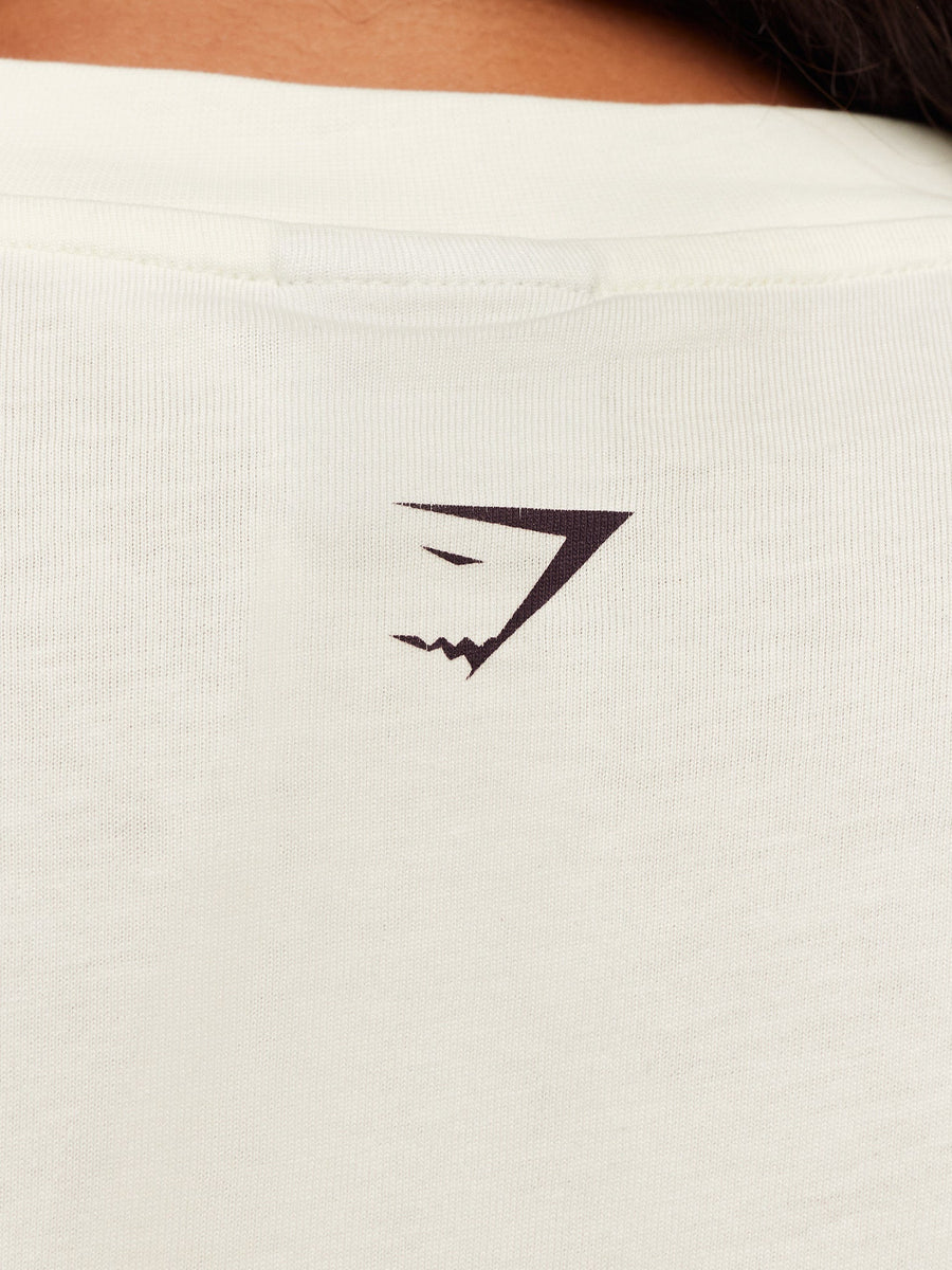 Gymshark GSLC Lifting Club Short Sleeve T-Shirt — Soft White — 4