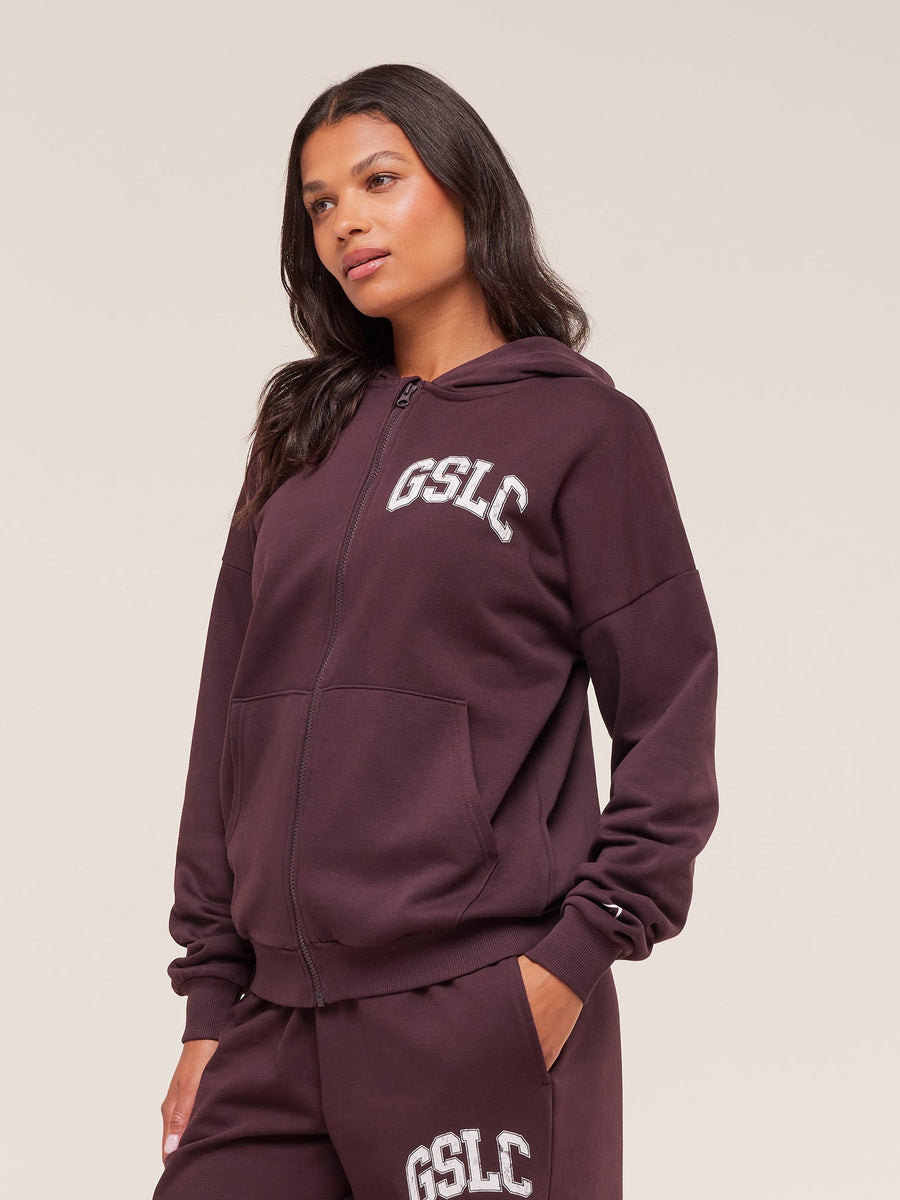 Gymshark GSLC Graphic Zip Up Hoodie — Cherry Purple — 3