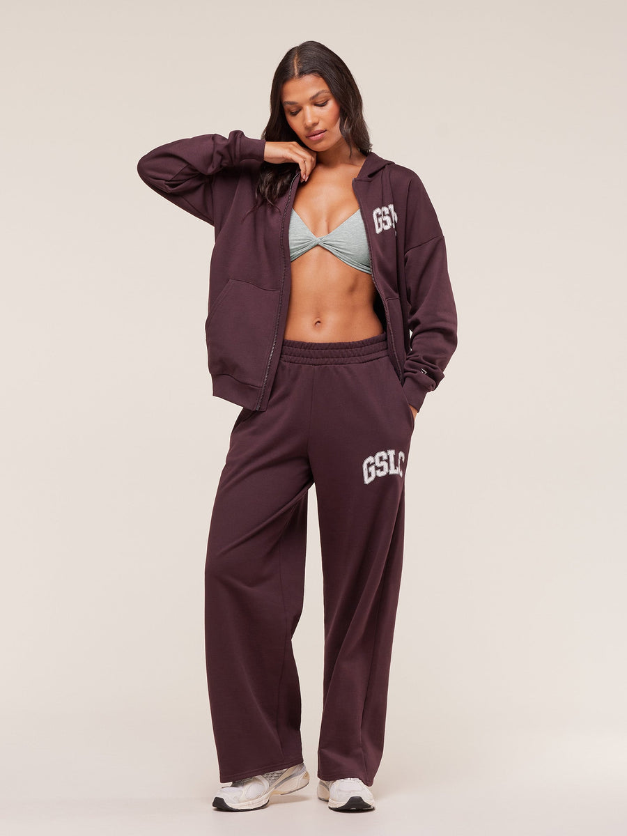 Gymshark GSLC Graphic Zip Up Hoodie — Cherry Purple — 7