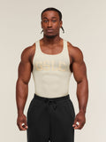 Gymshark GSLC Ribbed Tank — Oat White — 1