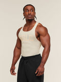Gymshark GSLC Ribbed Tank — Oat White — 3