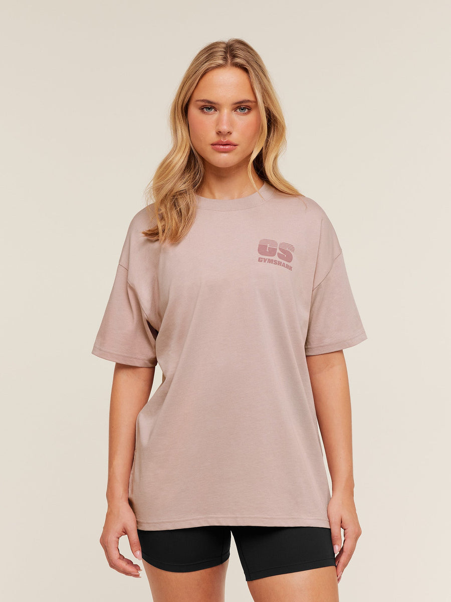 Gymshark GS Lifestyle T-Shirt — Muted Pink — 1