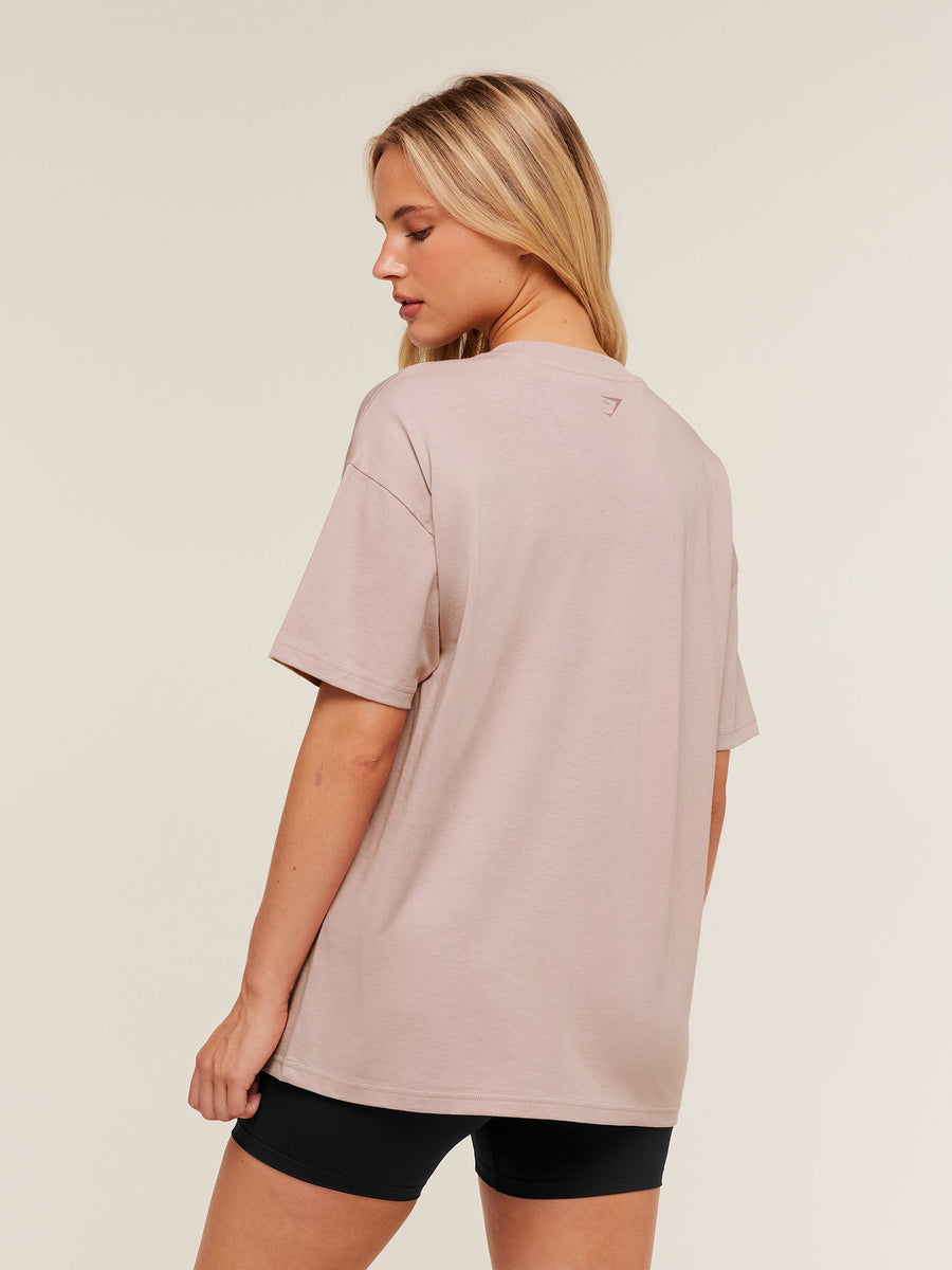 Gymshark GS Lifestyle T-Shirt — Muted Pink — 2
