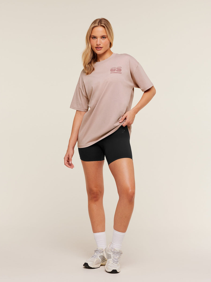 Gymshark GS Lifestyle T-Shirt — Muted Pink — 4