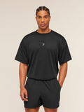 Gymshark GSRC Stencil Graphic T-Shirt — Black — 2