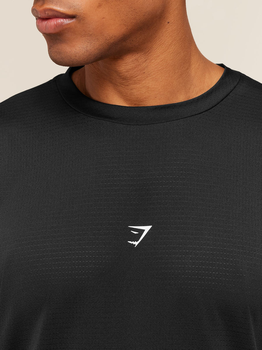 Gymshark GSRC Stencil Graphic T-Shirt — Black — 6