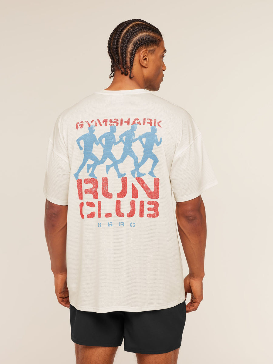 Gymshark GSRC Stencil Graphic T-Shirt — Soft White — 4