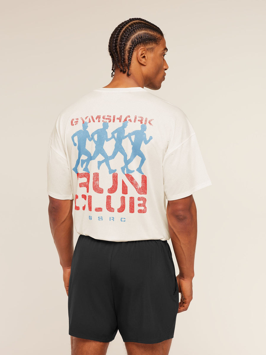Gymshark GSRC Stencil Graphic T-Shirt — Soft White — 1