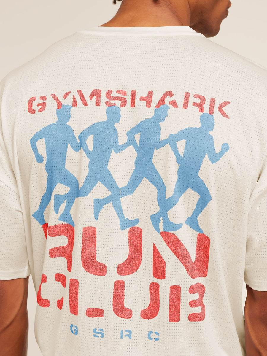 Gymshark GSRC Stencil Graphic T-Shirt — Soft White — 5