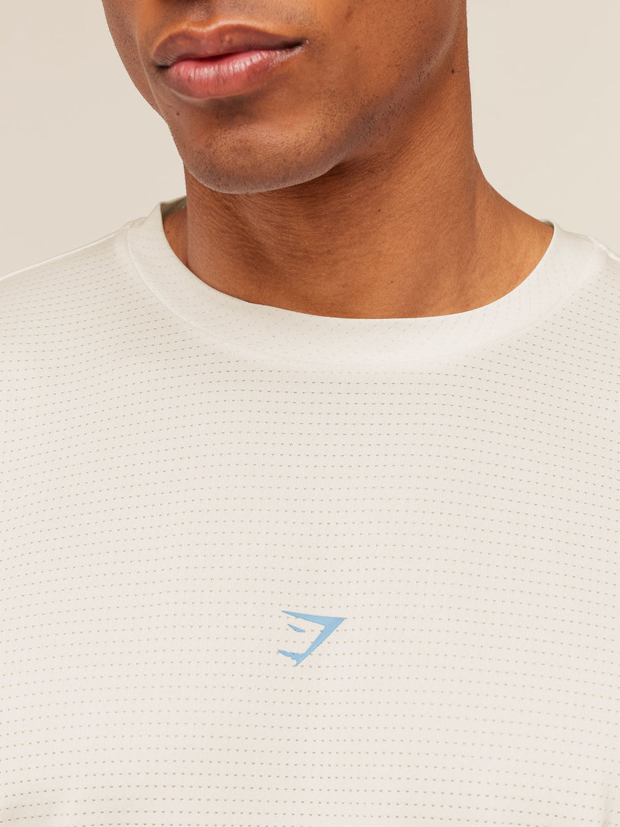 Gymshark GSRC Stencil Graphic T-Shirt — Soft White — 6