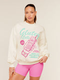 Gymshark Glutey Calls Graphic Sweatshirt — Soft White — 1
