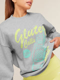 Gymshark Glutey Calls Graphic Sweatshirt — Light Grey Core Marl — 5