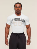 Gymshark Graphic Baselayer T-Shirt — White — 1