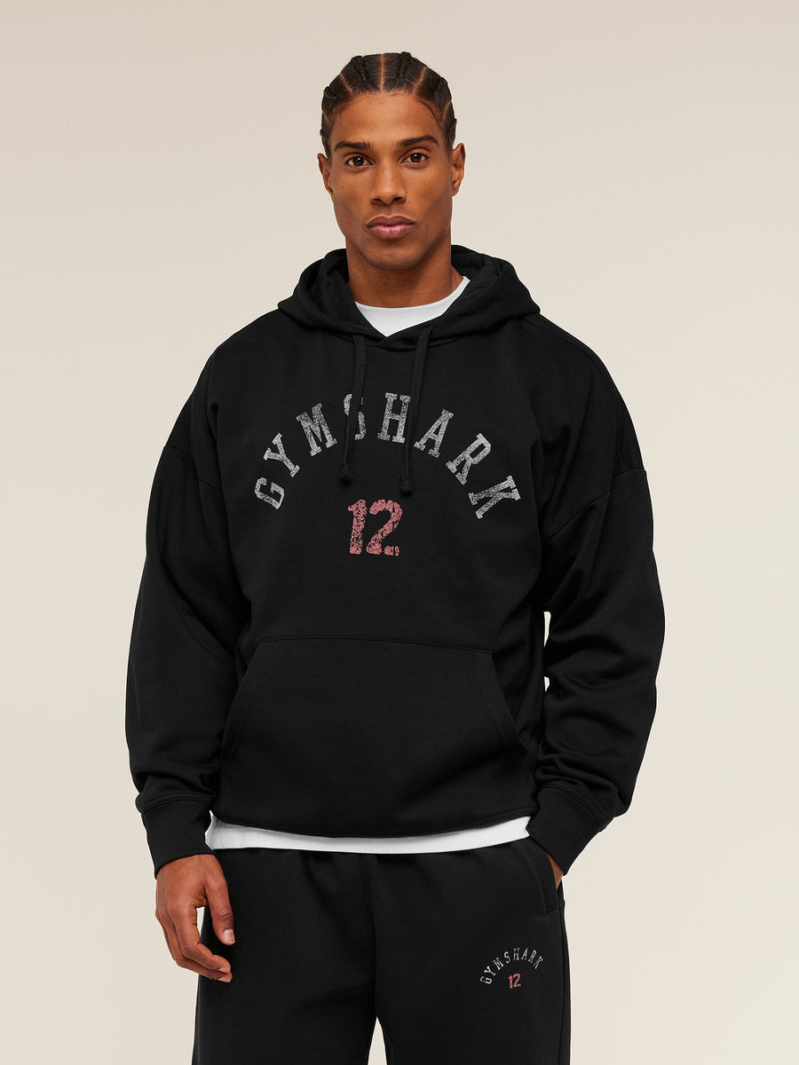 Gymshark 12 Graphic Hoodie — GS Black — 1