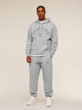 Gymshark 12 Graphic Hoodie - Light Grey Core Marl — 4