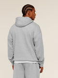 Gymshark 12 Graphic Hoodie - Light Grey Core Marl — 2