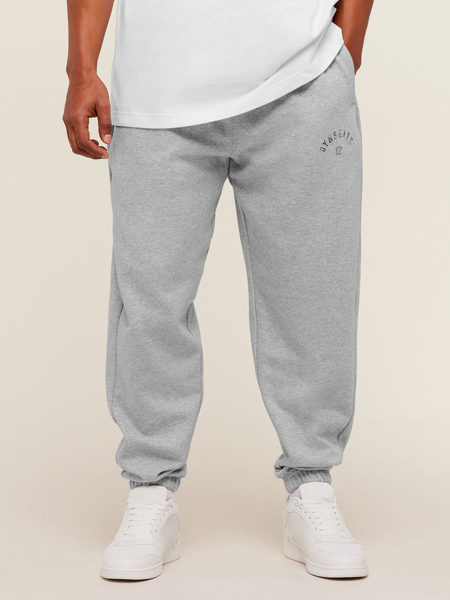 Gymshark 12 Graphic Joggers - Light Grey Core Marl — 1