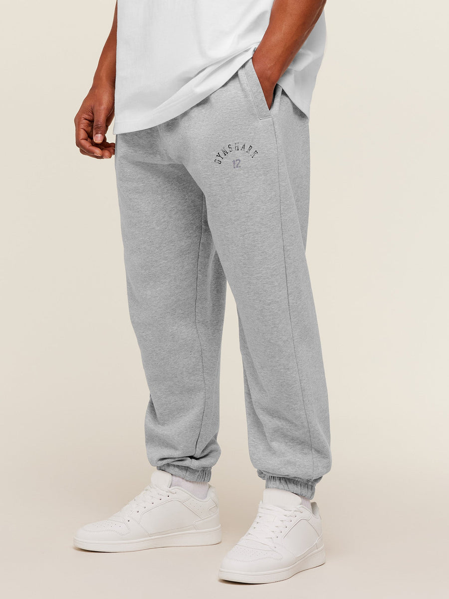 Gymshark 12 Graphic Joggers - Light Grey Core Marl — 3