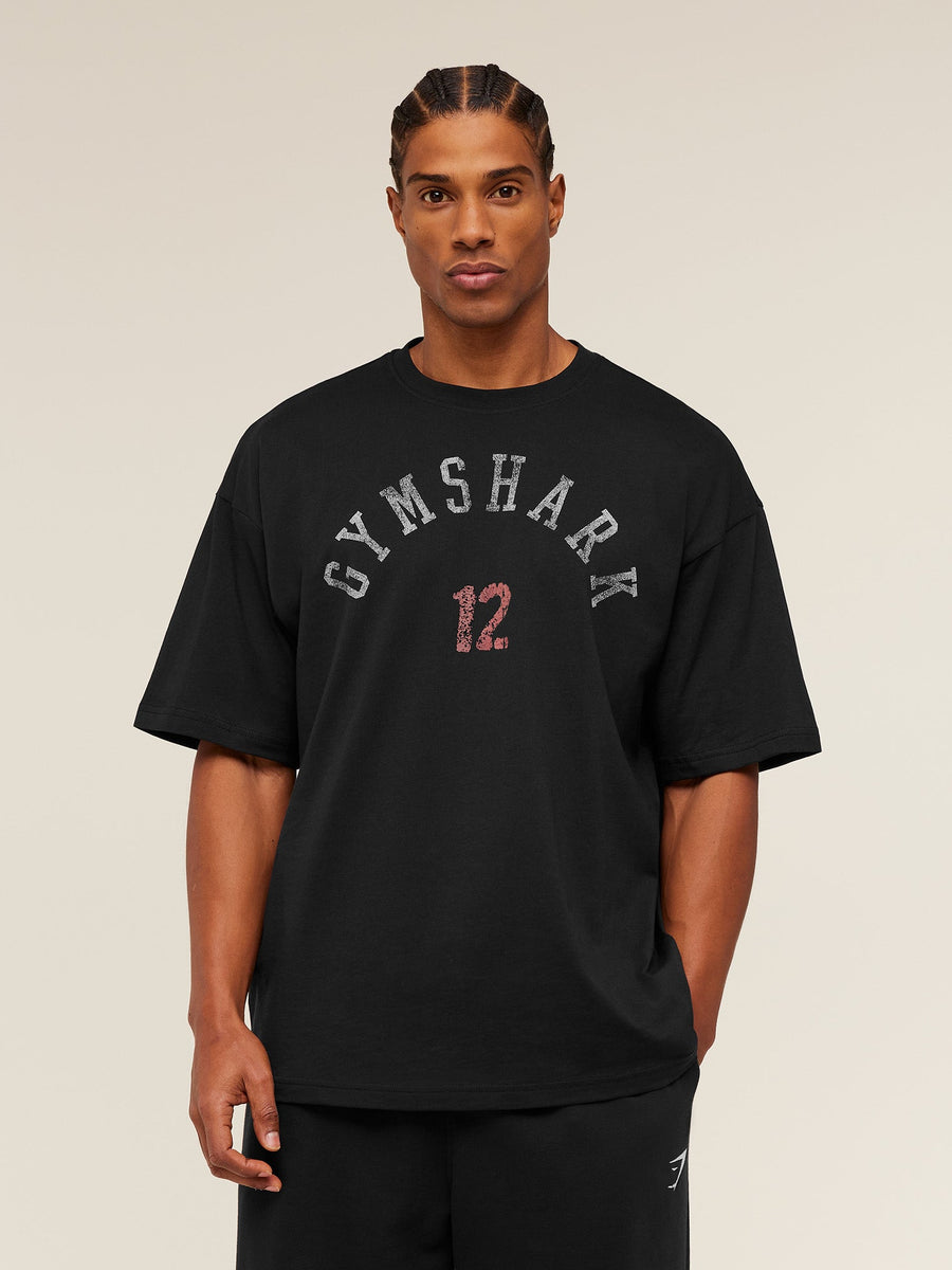 Gymshark 12 Graphic T-Shirt - GS Black — 1