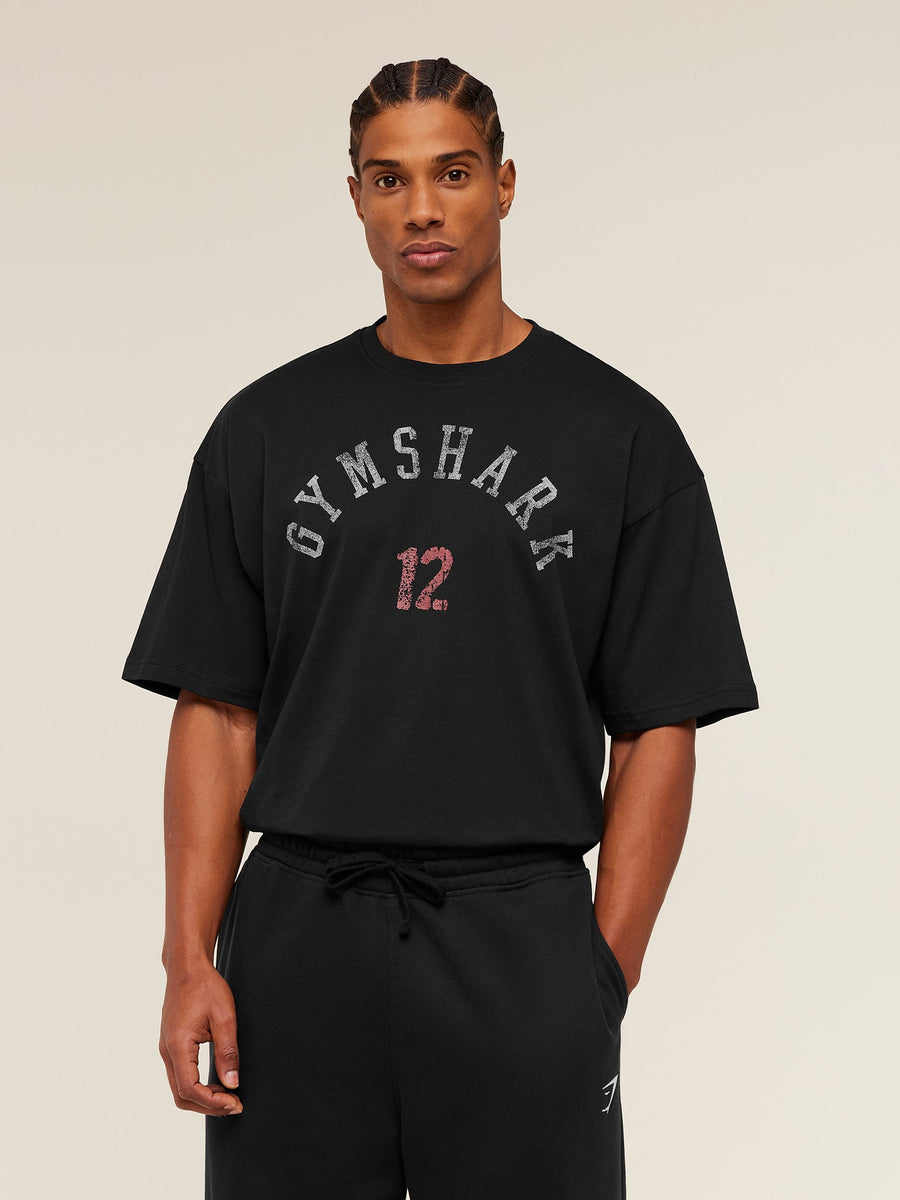 Gymshark 12 Graphic T-Shirt - GS Black — 4