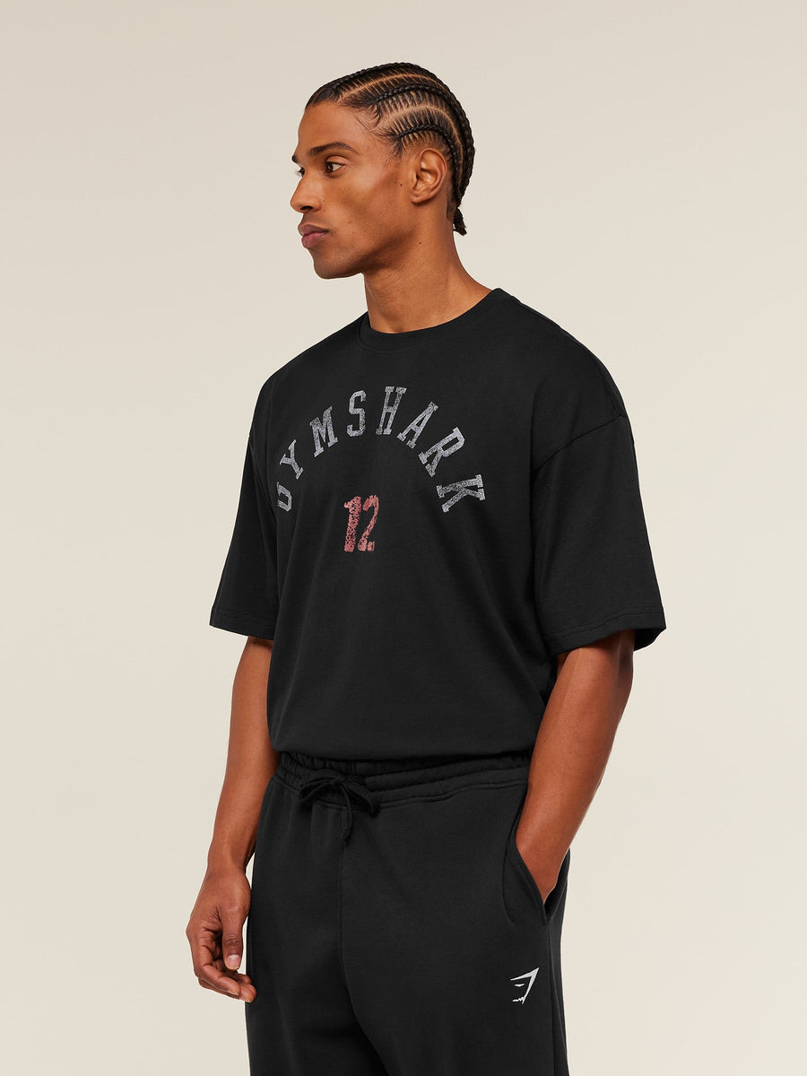 Gymshark 12 Graphic T-Shirt - GS Black — 3