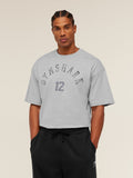 Gymshark 12 Graphic T-Shirt - Light Grey Core Marl — 1
