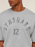 Gymshark 12 Graphic T-Shirt - Light Grey Core Marl — 5
