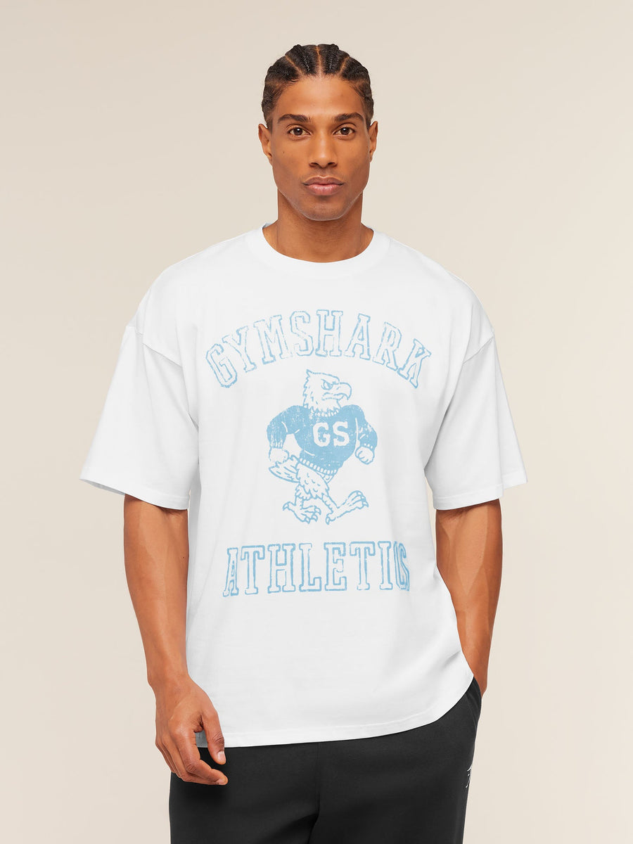 Gymshark Athletics T-Shirt — White — 1