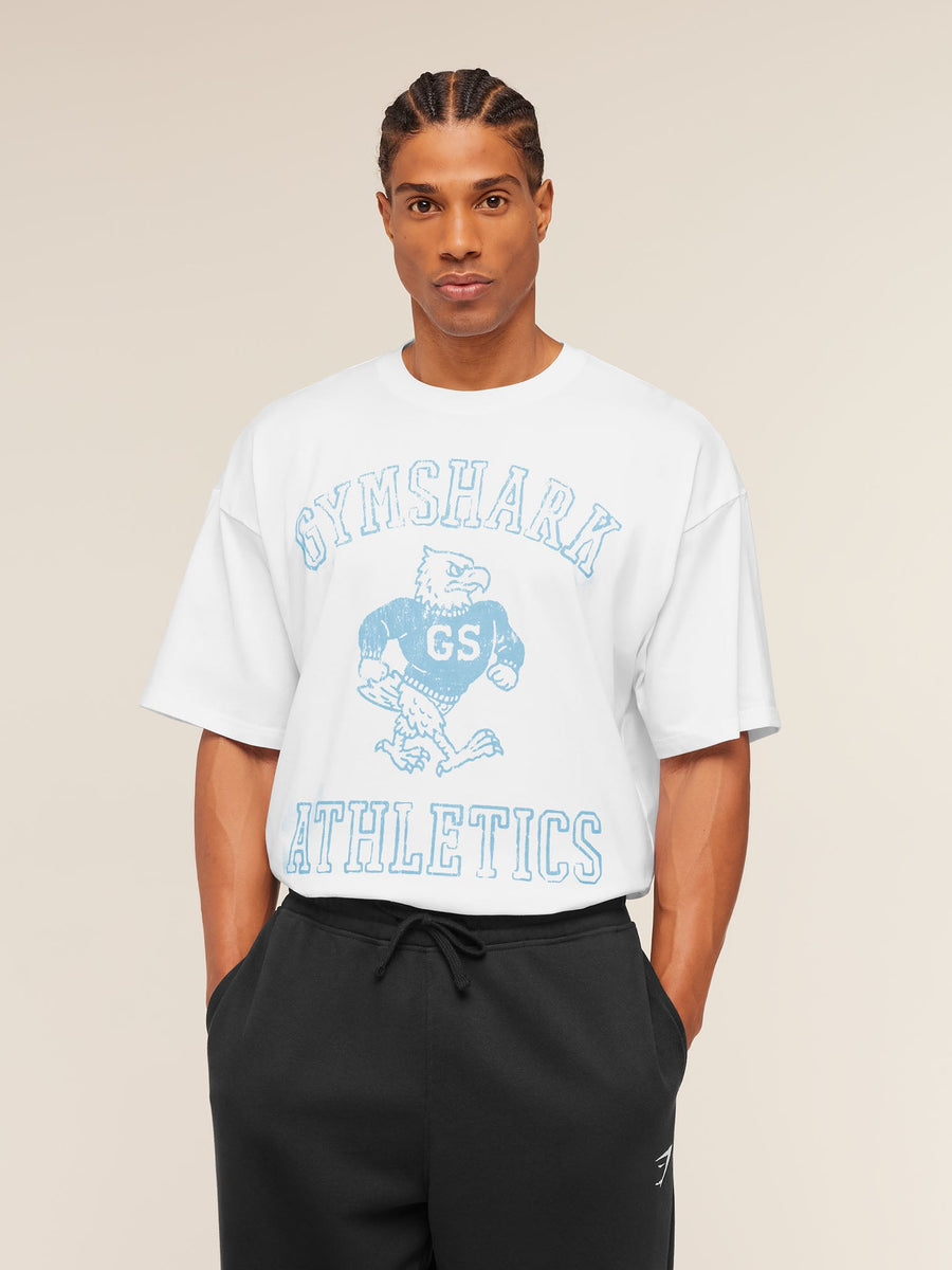Gymshark Athletics T-Shirt — White — 5