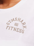 Gymshark Fitness Embroidered Graphic Oversized Crop Top — White — 5