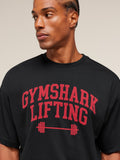 Gymshark Lifting Barbell T-Shirt — Black — 5