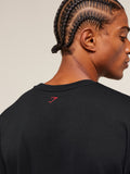 Gymshark Lifting Barbell T-Shirt — Black — 6