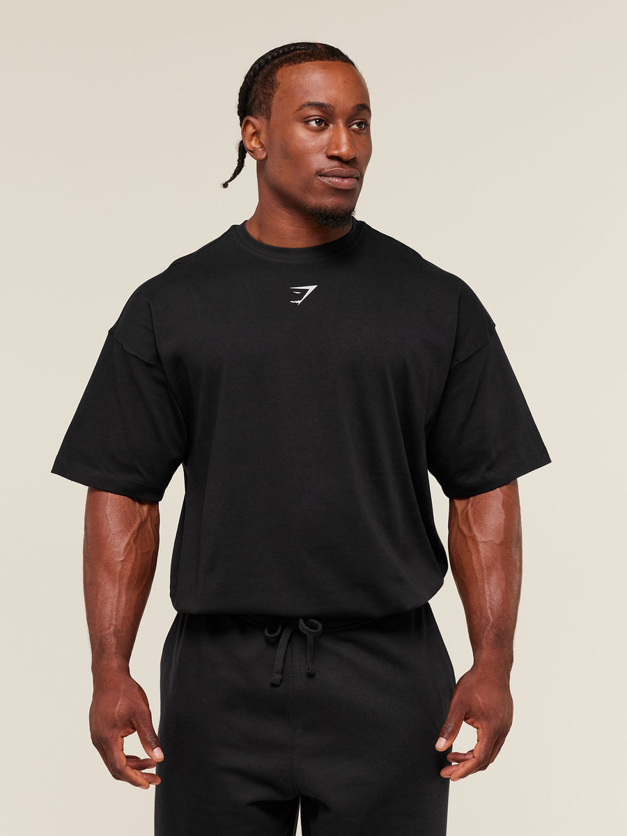 Gymshark Lifting Club T-Shirt — Black/Pebble Grey — 2