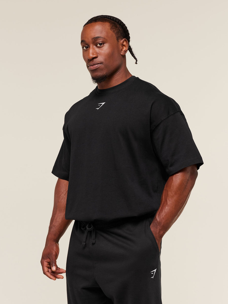 Gymshark Lifting Club T-Shirt — Black/Pebble Grey — 3